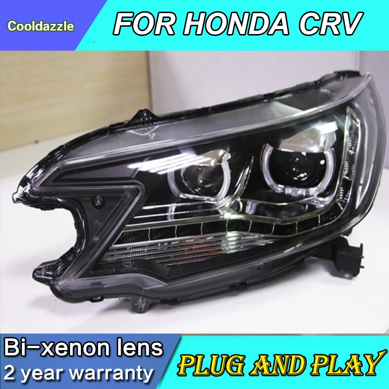 Стайлинг автомобиля для HONDA CRV CR V светодиодный ная передняя фара Angel Eyes фары 2012 2013