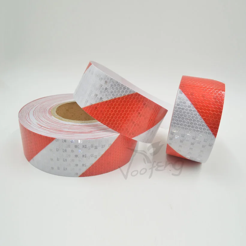 Блестящая Светоотражающая Предупреждение клеящаяся наклейка размером 5 см х 3 м с