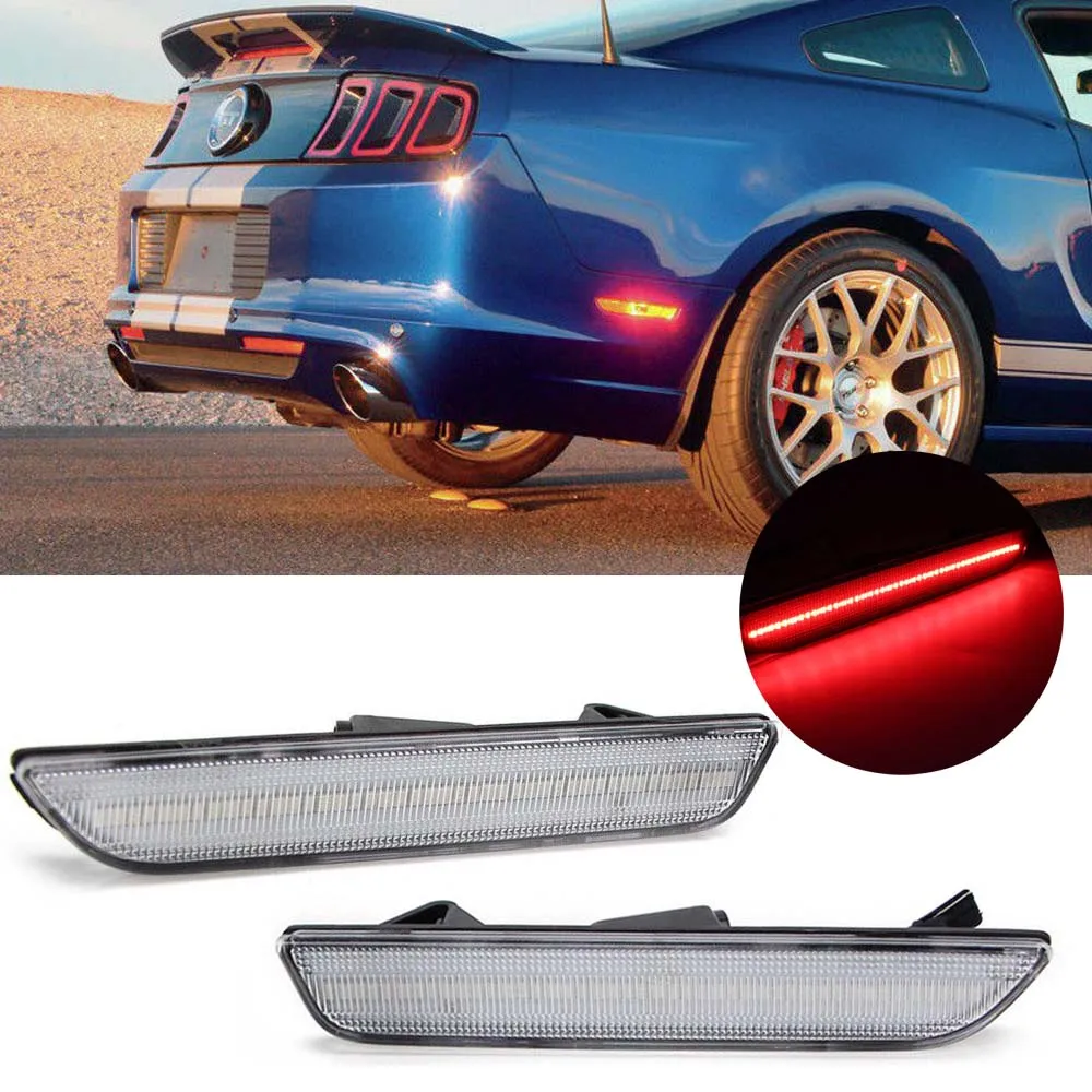 (2) светодиодный задний габаритный фонарь с прозрачными линзами 45 SMD красный для