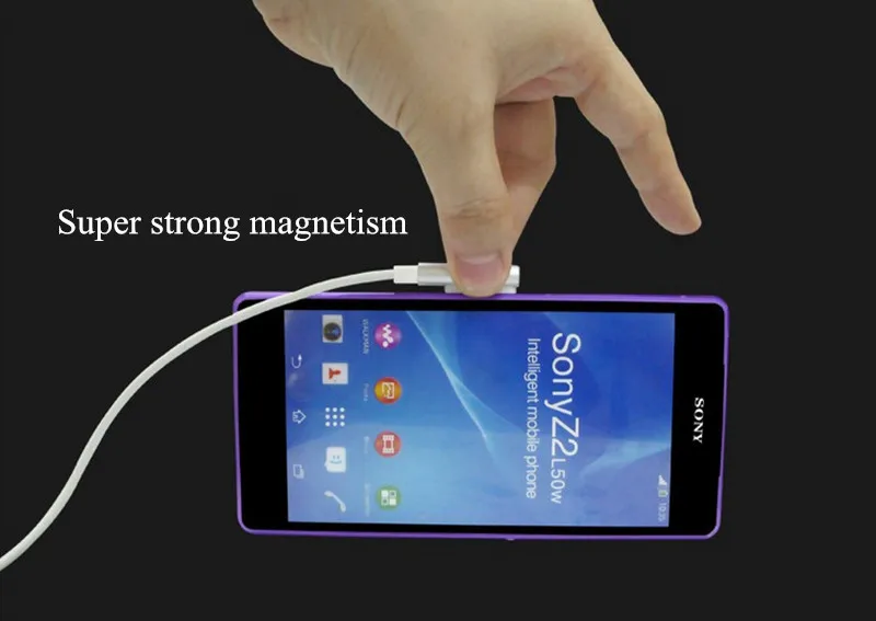 1 м Магнитный зарядный кабель для SONY Xperia Z3 Compact Z3 Mini Z2 Tablet Z1 XL39h L55H L50T L55W USB кабель