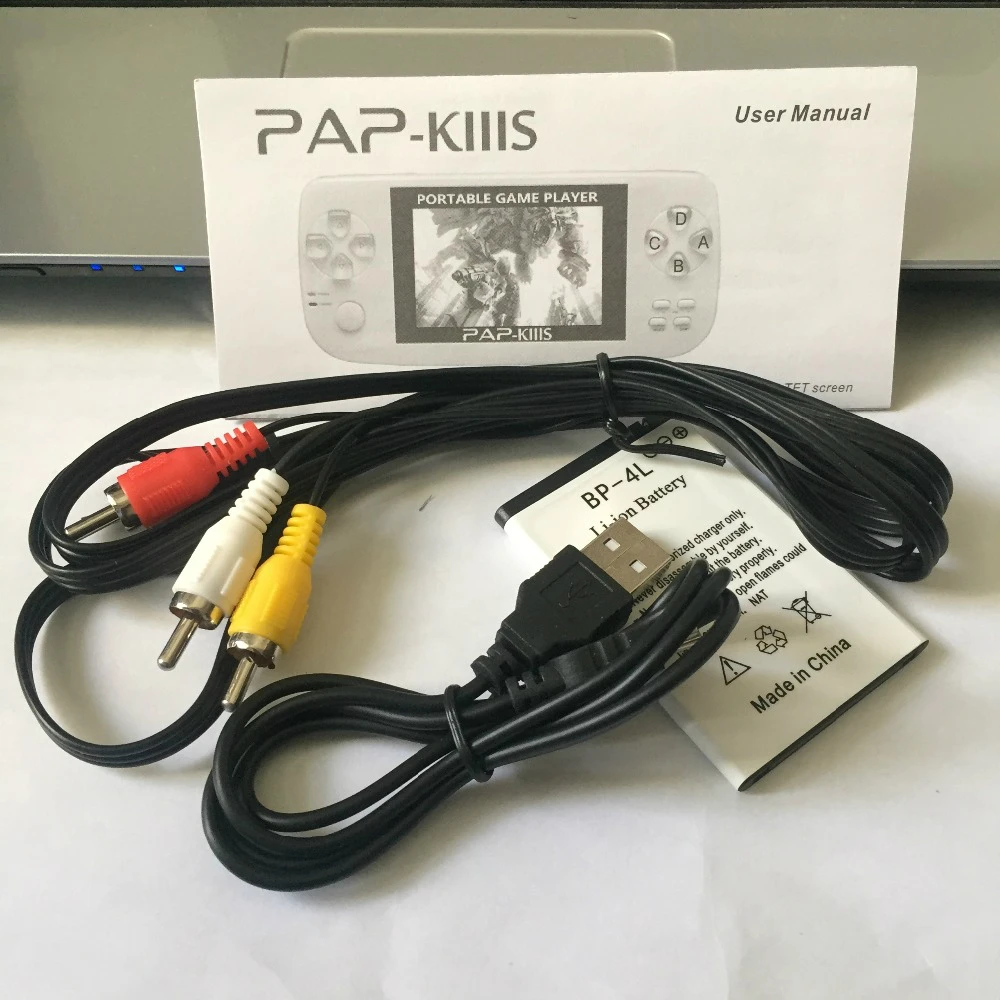 Двухъядерный процессор 64 бит 720 воспроизведения HD MP3 MP4 MP5 PAP K3s Видео игровой консоли с 600 игры 3," 178 ips HD Экран
