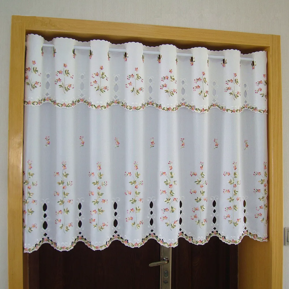 Роскошные полузанавески с вышивкой прозрачные тюлевые занавески затемняющие на