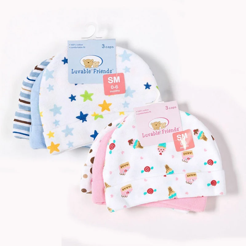 3PCS / LOT Детские шапки Дети Hat Девушки Парни шляпы Симпатичные цветочные