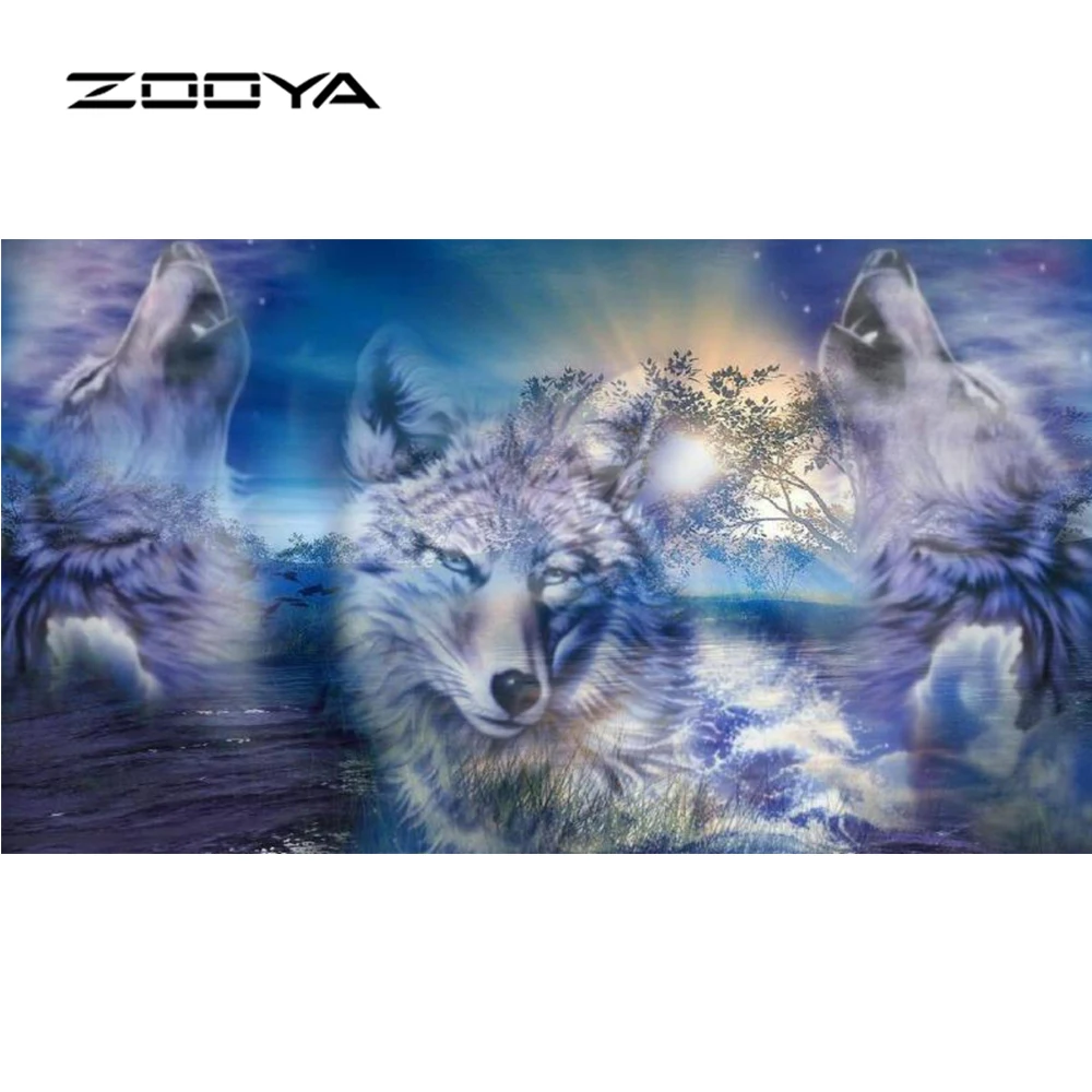 Алмазная картина ZOOYA вышивка крестиком животные алмазная стразы сделай сам