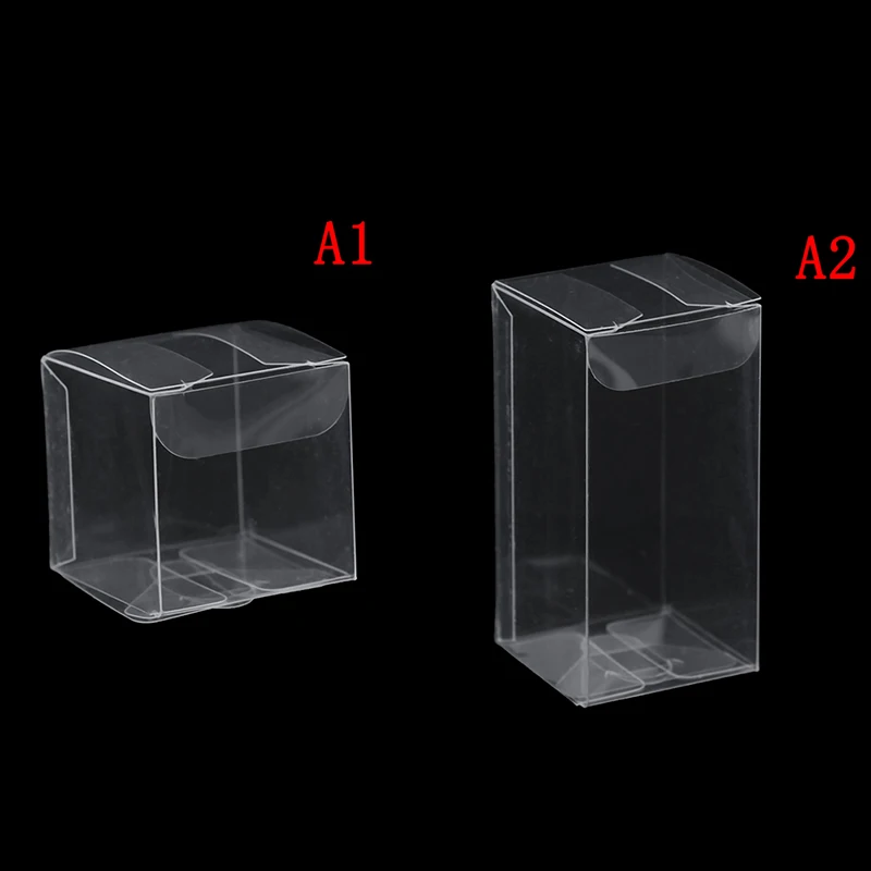 10 шт./лот прозрачная подарочная коробка конфет квадратная ПВХ для шоколада