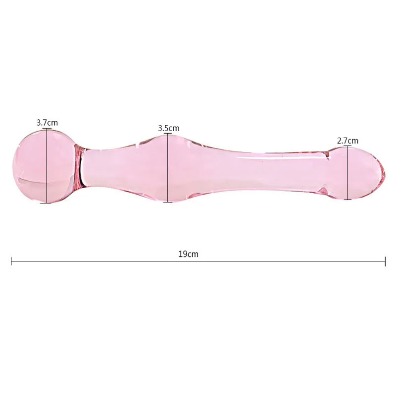 Pink Glass Dildo Anal Beads Butt Plug Beauty Sexy Toys Sex Products Buttplug Anus Stimulator Dilator | Красота и здоровье