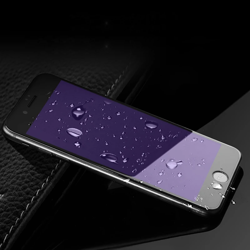 3 шт 3D Анти Blu Ray полный экран для iphone 7 8 закаленная пленка Полное покрытие экрана