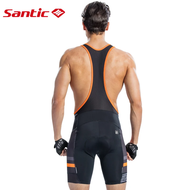 Santic мужские велосипедные шорты с подкладкой Pro Fit летние ударопрочные 4D Pad