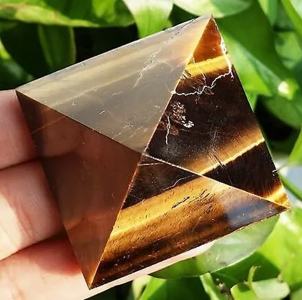 100 г натуральный тигровый глаз камень пирамида из кристалла кварца ТОЧКА
