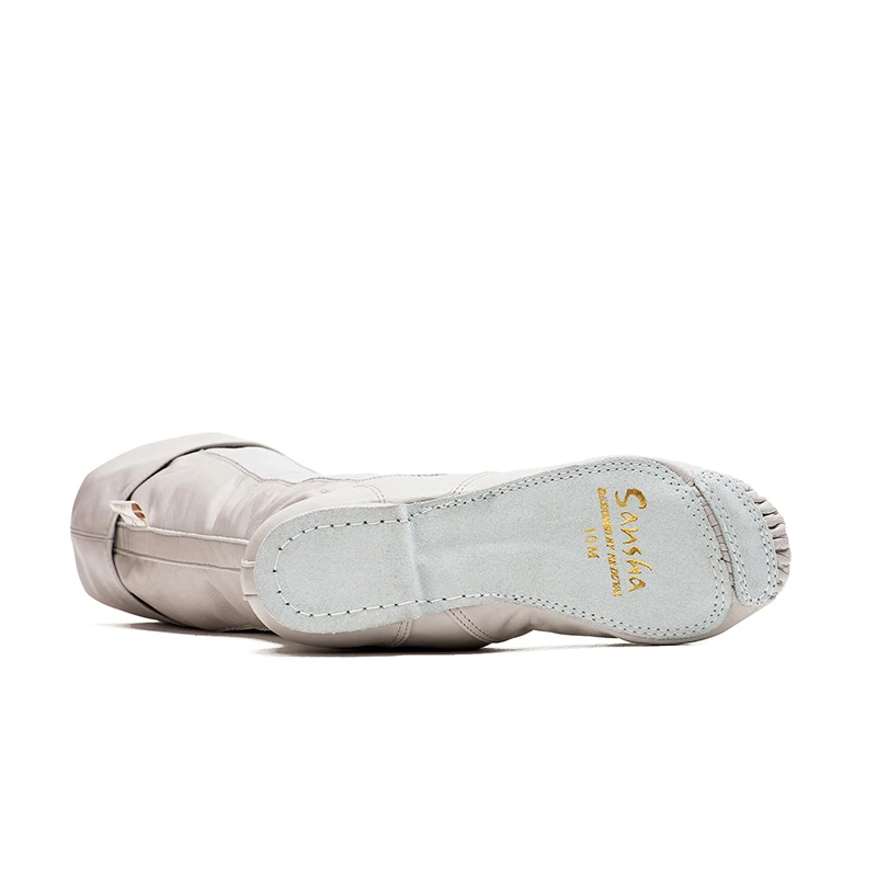 Новинка танцевальные ботинки Sansha без шнуровки высококачественные из коровьей