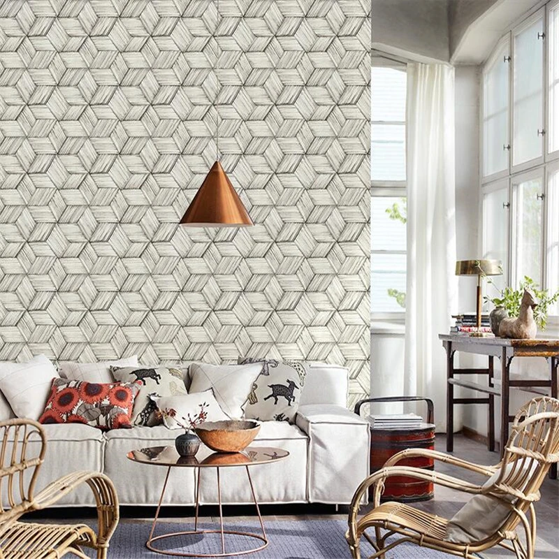 beibehang Personality Straw Bamboo Wallpaper Japanese Tatami Study Room Full Shop Modern New Chinese | Обустройство дома