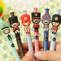 cute cartoon press creative black signature gel pen stationery 10pcs free shipping