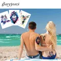 1x DIY боди-арт временная татуировка Красочные животные Акварельная Живопись Рисунок ЛОШАДЬ Бабочка Наклейка водостойкая Татуировка наклейка