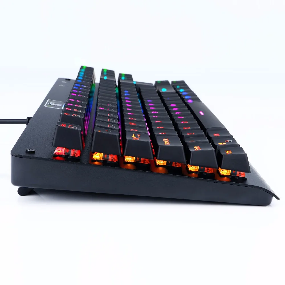 Механическая игровая клавиатура с RGB подсветкой синий переключатель