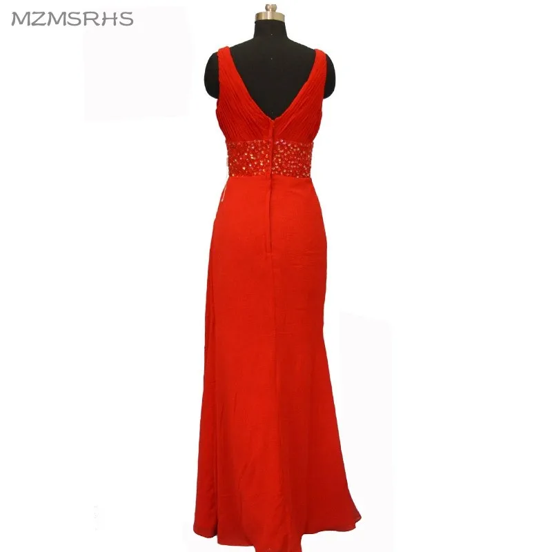 Женское вечернее платье русалка длинное шифоновое плиссированное для