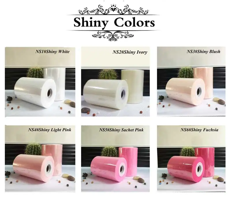 6 дюймов 15 см 100 ярдов Shimmer Тюль в рулонах для Craft Свадебные или вечерние украшения
