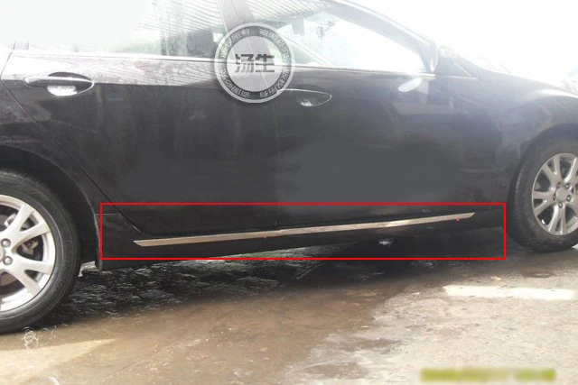 Боковая молдинги из нержавеющей стали для Mazda 6 M6 2009-2011 украшение боковой двери 4