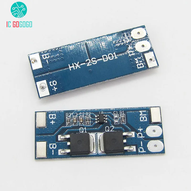 2шт 2 S 8A 10A 7 4 V 8 18650 литиевая батарея Защитная плата Li Ion BMS PCM PCB Высокая токовая