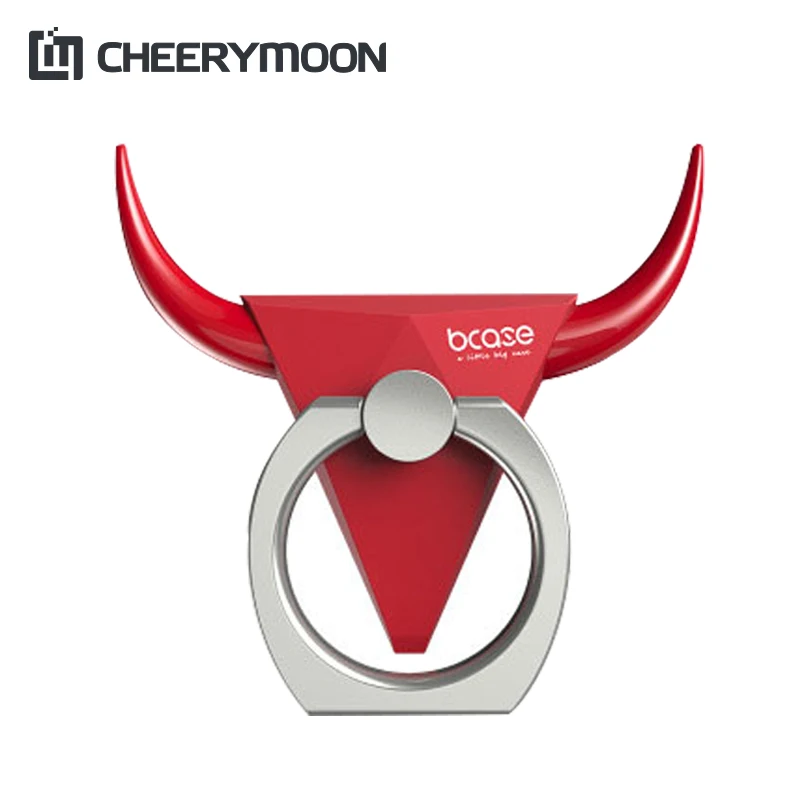 CHEERYMOON Bull 360 градусов регулируемое кольцо для телефона Ручка патч Пряжка стенд