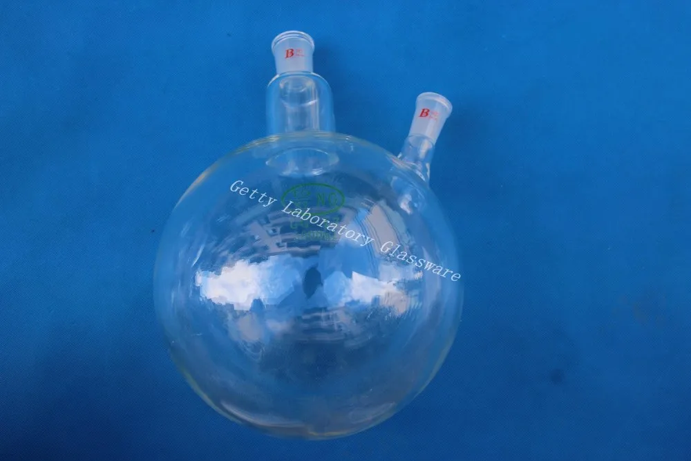 Фляга для кипячения 5 л (5000 мл) с 2 горлышками (с двумя горлышками) круглым дном