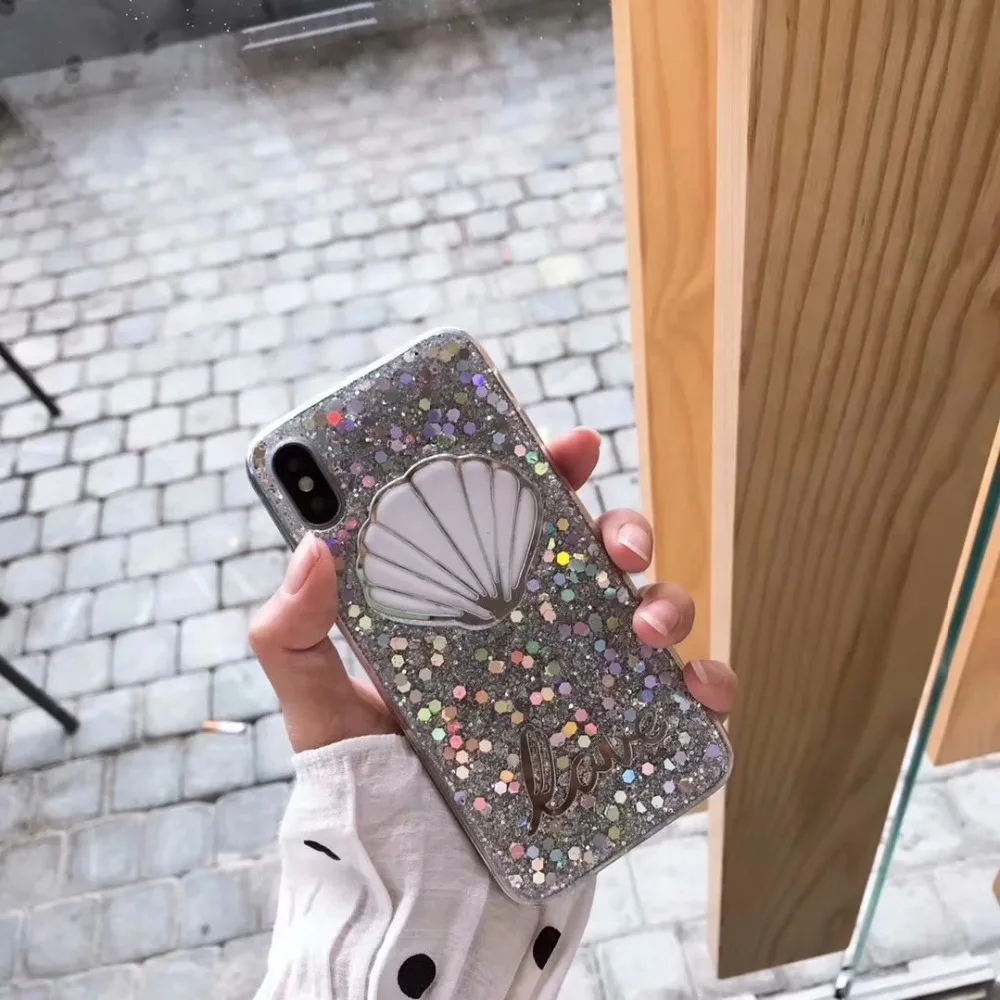 Туманно красоты для iphone 6 6s случае роскошный блеск мягкие силиконовые телефон