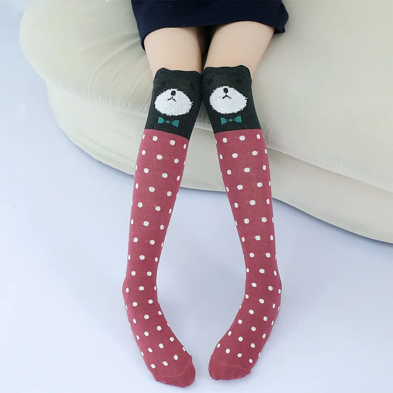 Женские весенние детские милые гольфы до колена чулки для маленьких девочек