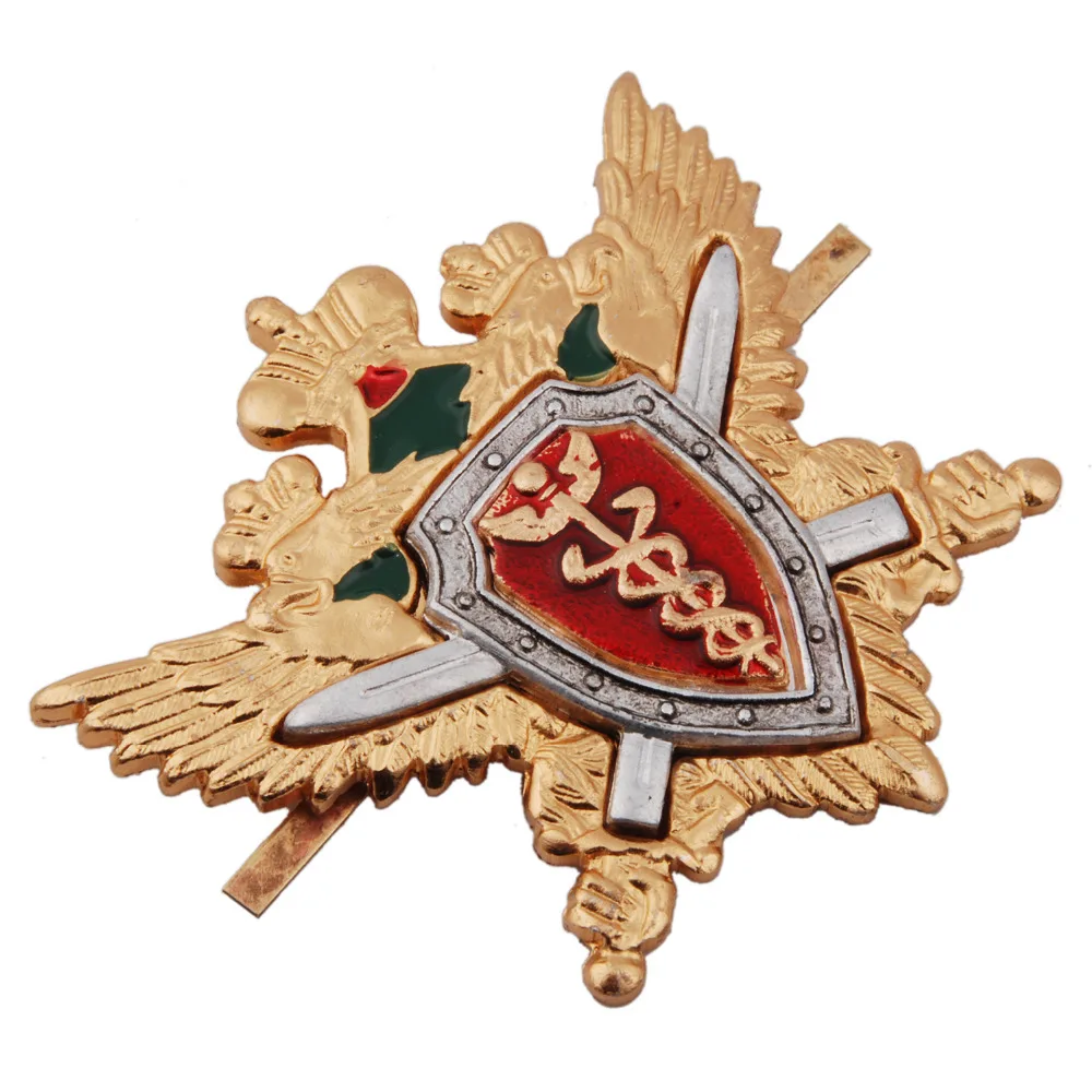Русская Императорская двухсторонняя металлическая шапка Орел бейдж корад 36279|cap
