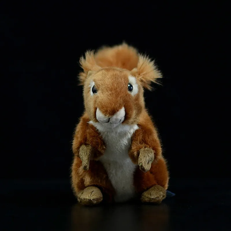 

1pc cute squirrel Realistic Peluche Red Squirrel Lifelike Soft Toy Stuffed Animal Plush Toy for Children Kids Gifts