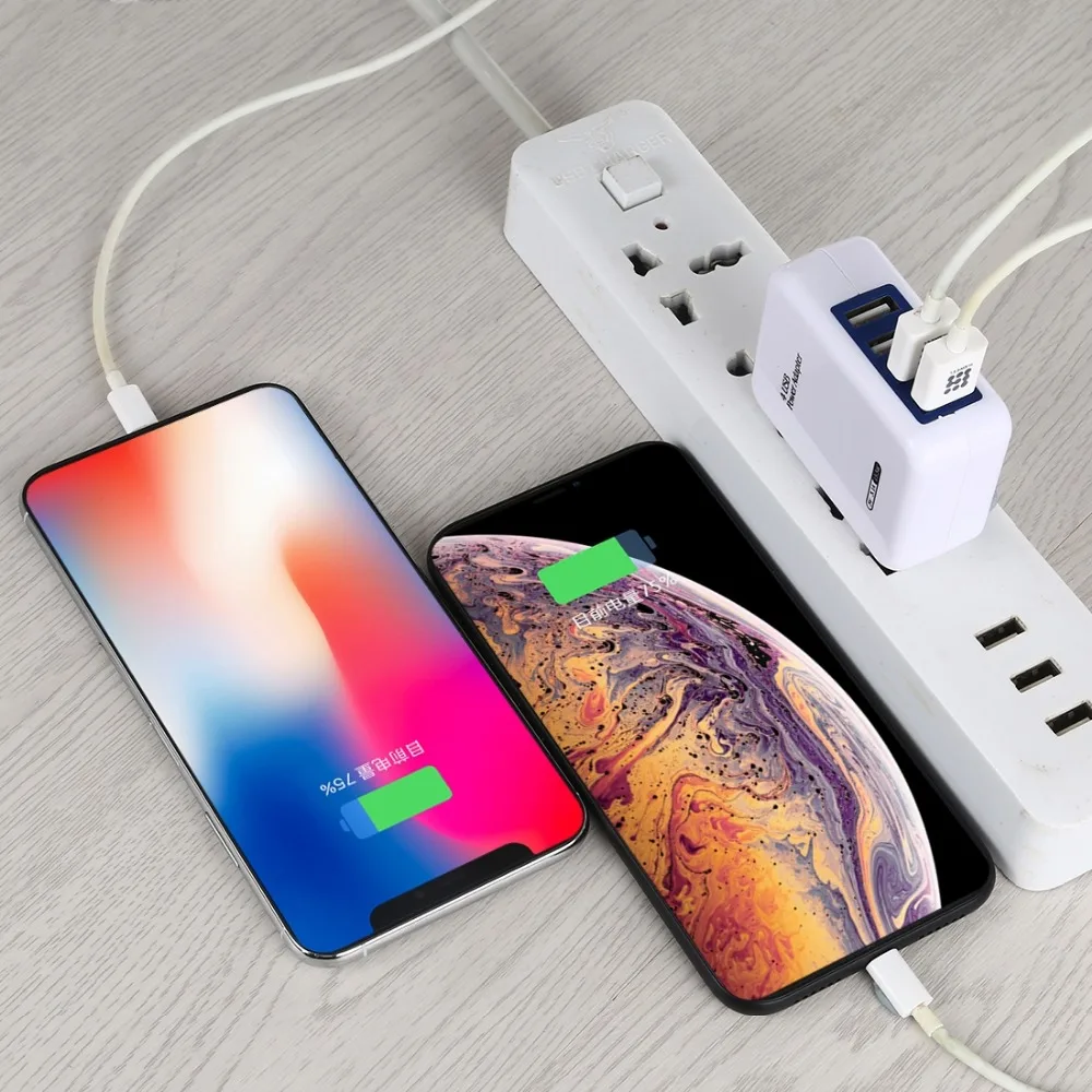 US Plug 5V 3.1A 4USB выходное зарядное устройство для iPhone/vivo X21/Samsung S10/Huawei P20 P30 P40 Mate 20/OPPO R17