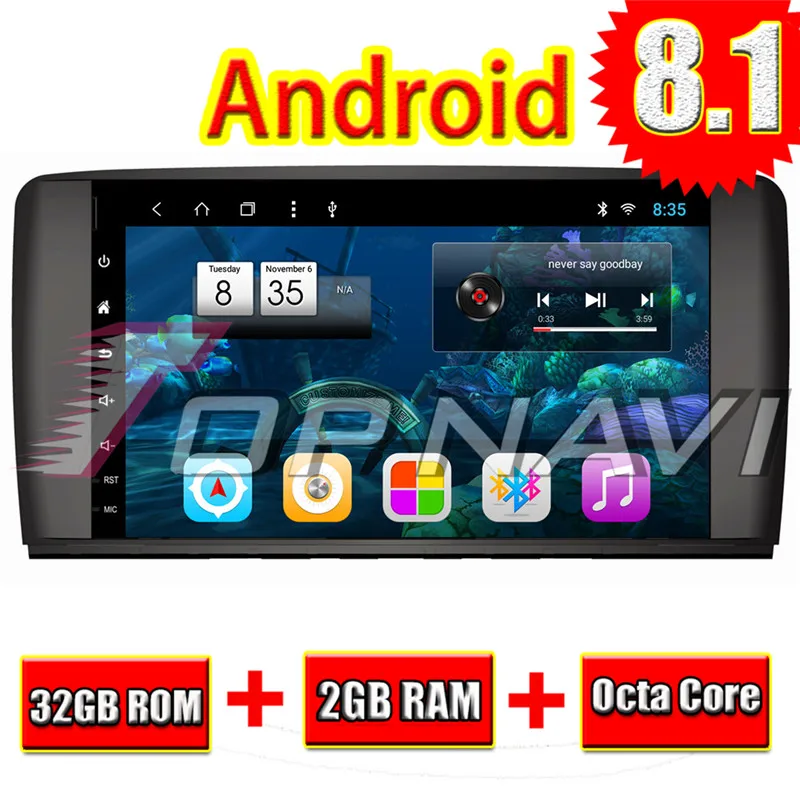 

TOPNAVI 8 ''автомобильный мультимедиа для Benz R-W251 2006 2007 2008 2009 2010 2011 2012 2013 2014 2015 2016 2017 автомобильное радио GPS навигация