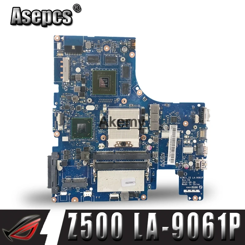 

LA-9061P для Lenovo Z500 материнская плата ноутбука VIWZI-Z2 LA-9061P Z500 оригинальная материнская плата тестовая видеокарта 8 * память