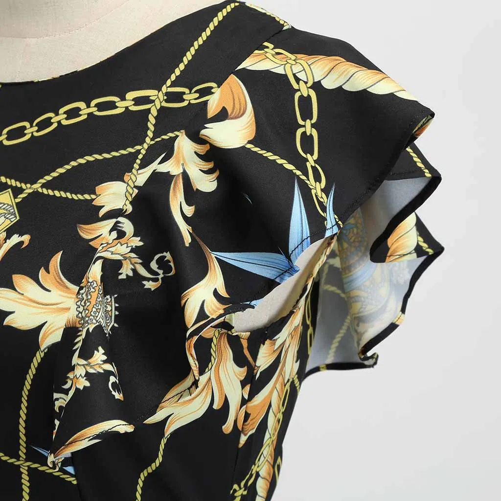 Женское вечернее платье с принтом коктейльное бальное для выпускного вечера