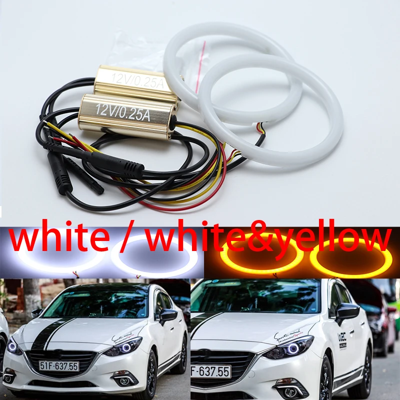 Для mazda 3 2010 - 2014 белый и желтый двойной только белого цвета хлопок комплект