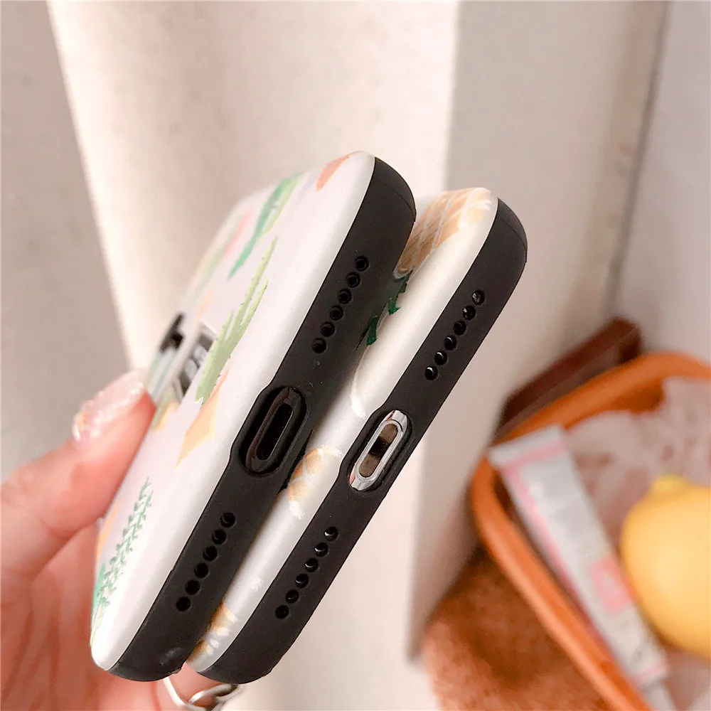 Скрыть кольцо подставка-держатель чехол для iPhone X XS MAX XR ананас клубника кактус