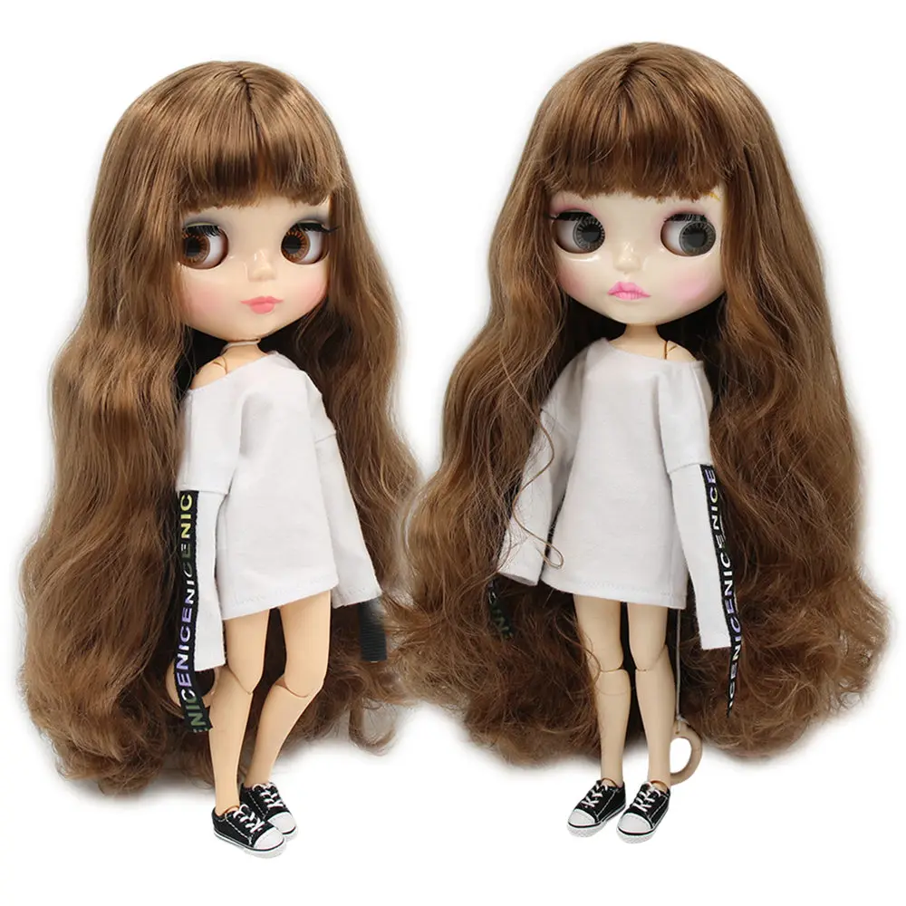 Ледяная фабрика blyth кукла каштановые волосы соединение тела bjd 30 см BL9158 bjd блестящая кукла лица
