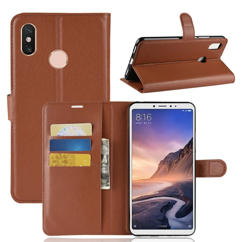 Чехол-книжка для Xiaomi Mi Max 3 кожаный чехол телефона Xiomi Xiami Max3 роскошная подставка из
