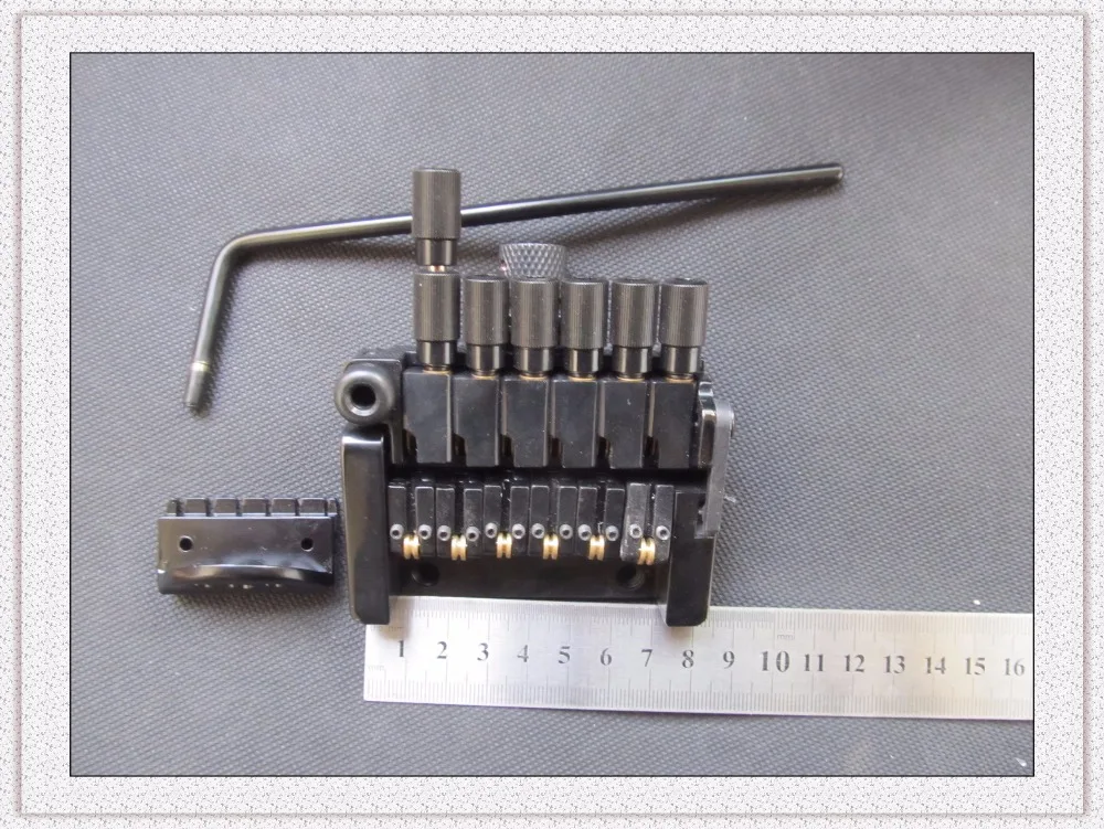 Новый Топ черный 6 струнный гитарный Струнодержатель Мост для безголовых
