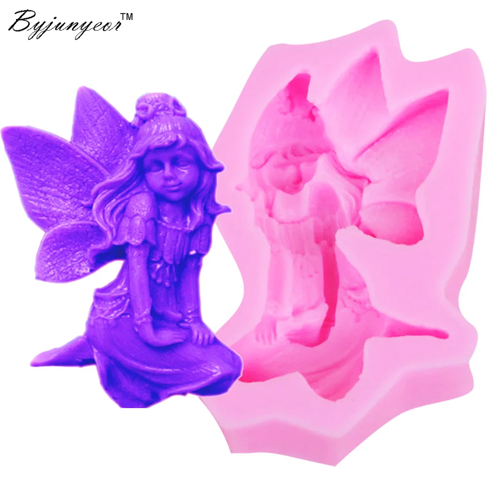 

M423 New Fairy Angel 3D Candle Soy Wax Mould Scented Soap Handmade Silicone Mold Plaster Resin Clay Diy Craft Home Decoration