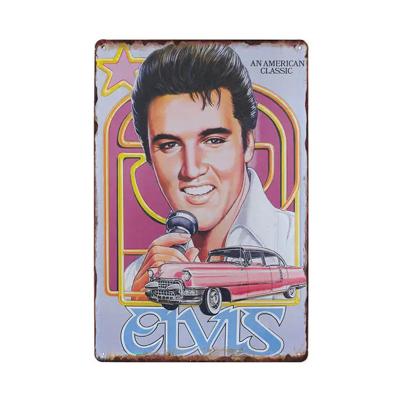Elvis Presley вывески металлические винтажные постеры оловянные дощечки настенные Декорации для бара Клубная комната паба художественные картины Домашний Декор 20x30 см