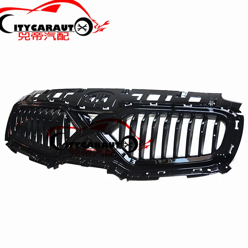 GLOSSY BLACK CITYCARAUTO высокое качество глянцевый черный гоночный X-MAN гриль решетка Передняя решетка Планки крышка подходит для KIA KX5 SPORTAGE - Цвет: GLOSSY BLACK