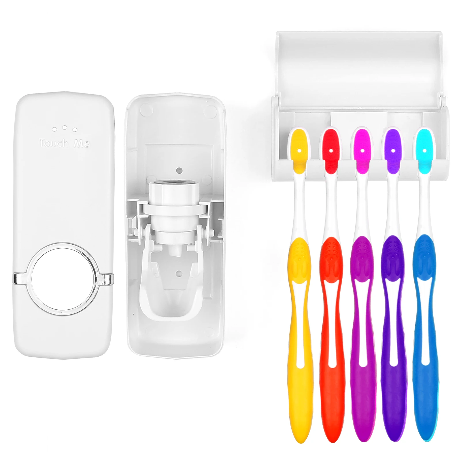 ABEDOE UV Light Ultraviolet Toothbrush Automatic Toothpaste Dispenser Sterilizer Toothbrush Holder Cleaner Toothbrush Sterilizer
