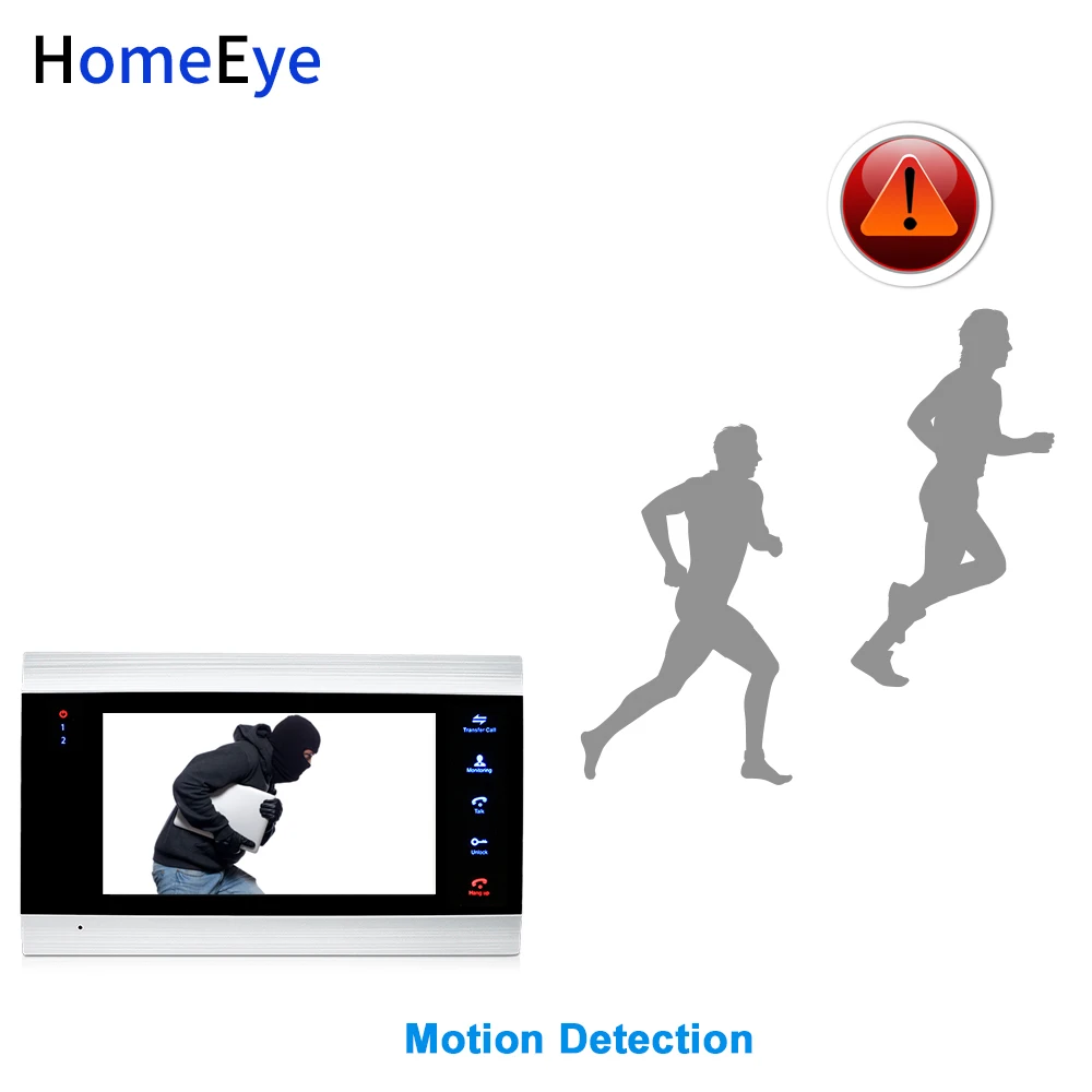 Видеодомофон HomeEye 720P AHD с широким углом обзора и функцией обнаружения движения |