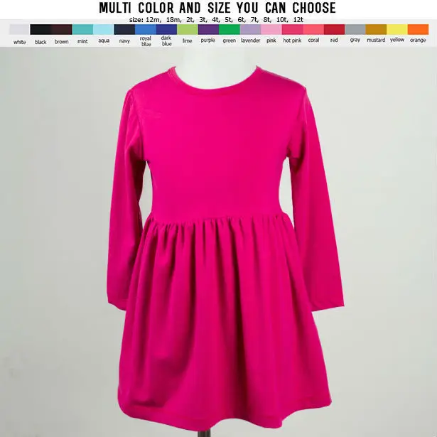 

winter fall colothing Baby Girls Party Dress Costumes Princess lap Dresses Kids Children Plain Dress