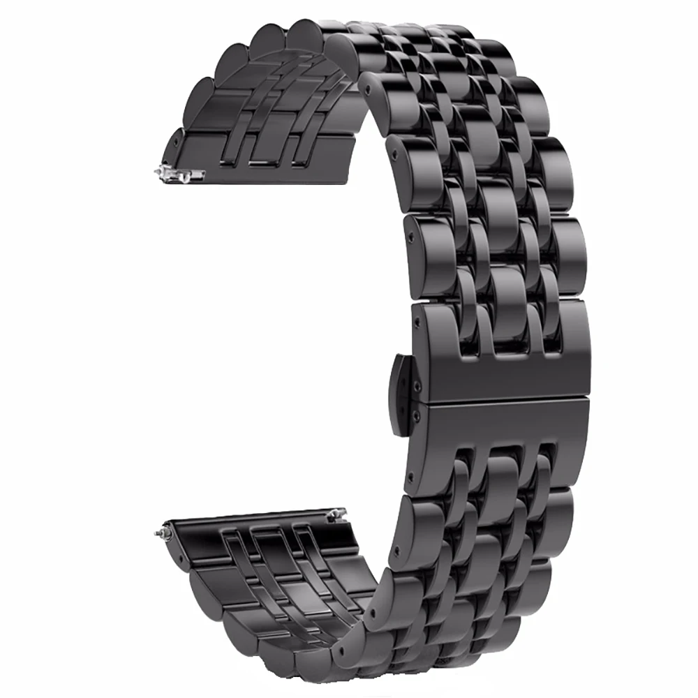 20 мм 22 мм ремешок для часов из нержавеющей стали для samsung Galaxy Watch gear S3 S2 Classic Amazift HUAWEI ремешок для часов