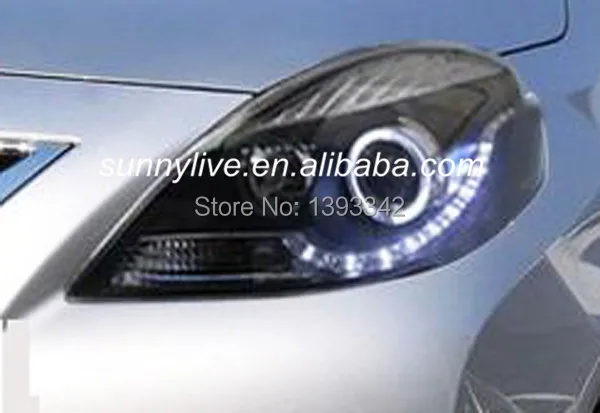 Для NISSAN Sunny, Versa светодиодный фонарь для глаз ангела 2011-2013 года