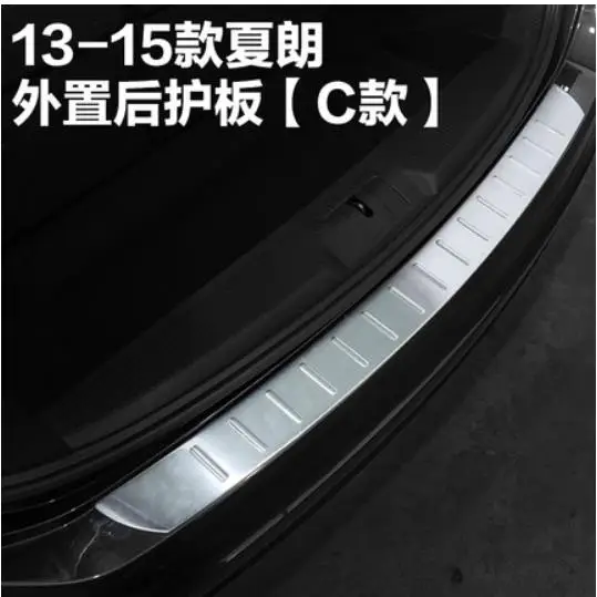 Автомобильные аксессуары 304 Внутренний Внешний протектор заднего бампера из