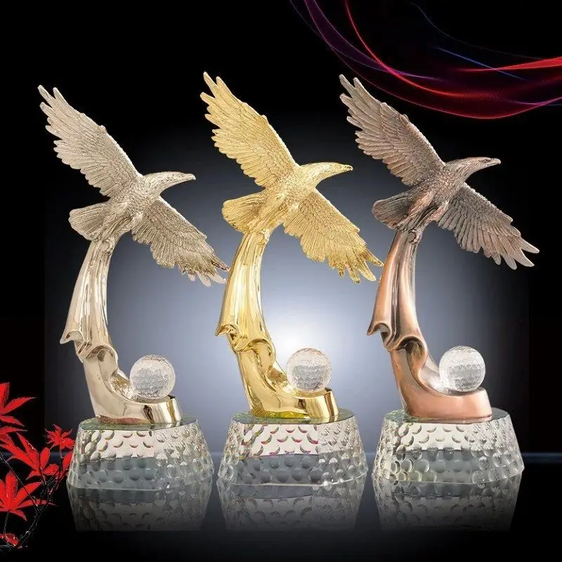 

hot sale flying eagle golf trophy cup