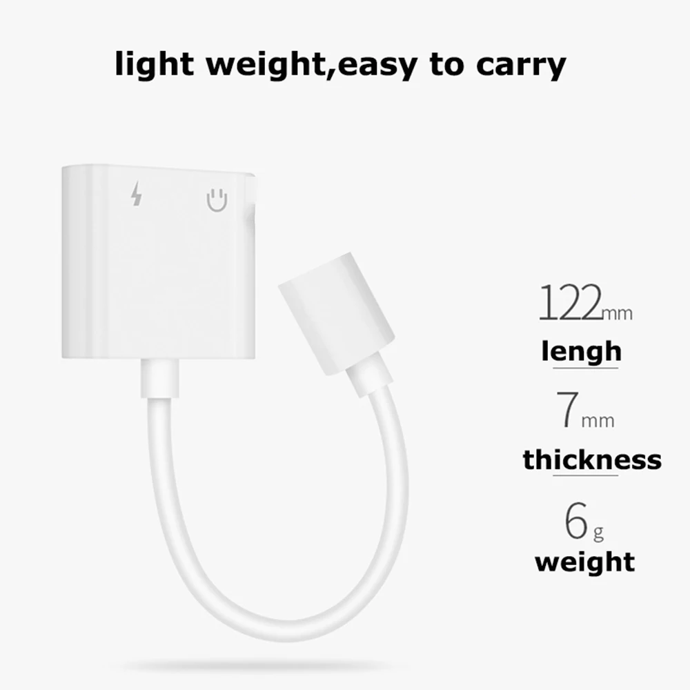 Зарядный аудио зарядный кабель-адаптер для iphone 7 8 Plus адаптер наушников