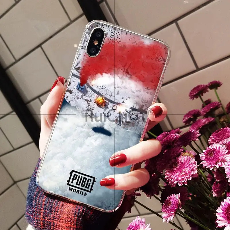 Ruicaica Game PUBG прозрачный мягкий силиконовый чехол для телефона из ТПУ iPhone 8 7 6 6S Plus 5 5S