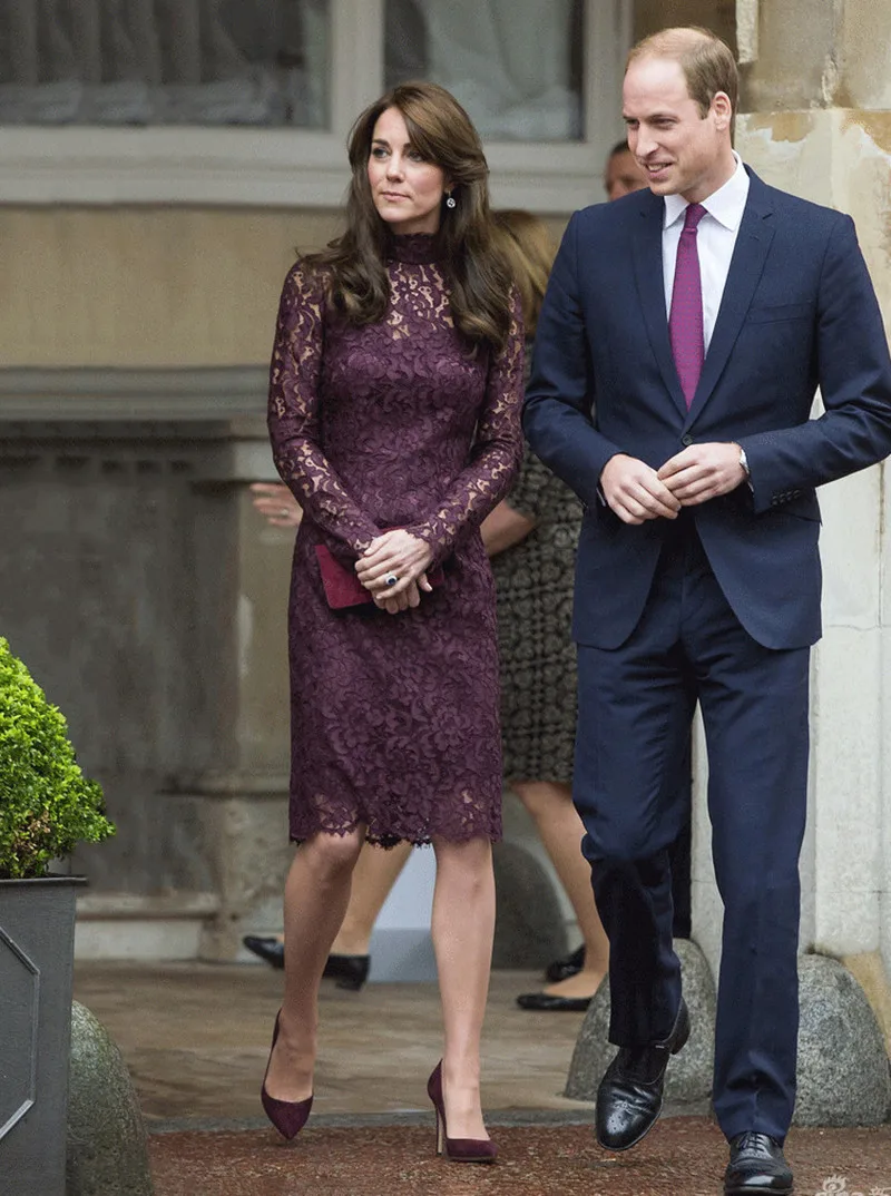 Женское кружевное платье принцессы в английском стиле Kate Middleton элегантное